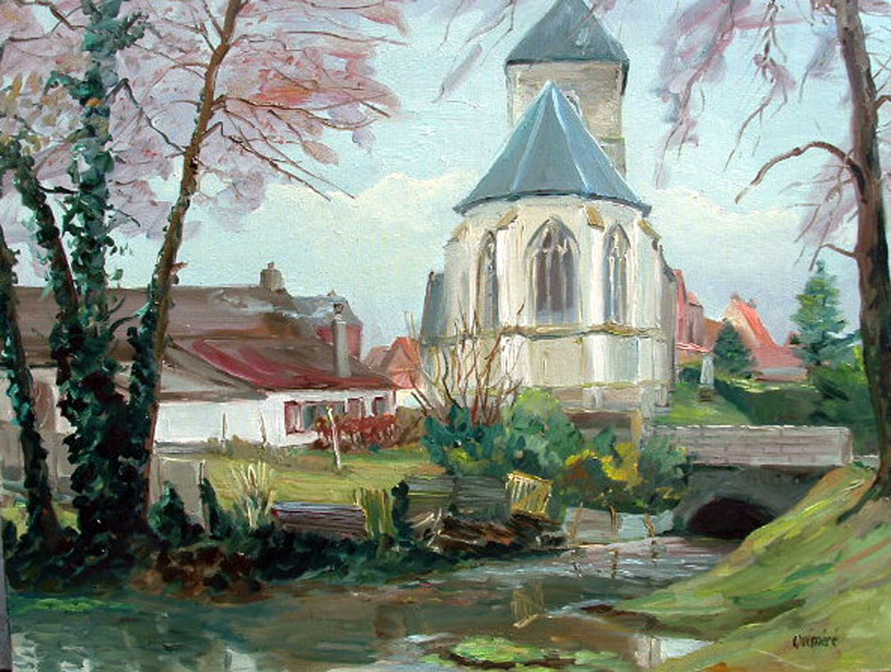 Église de Dannes (92×73cm)