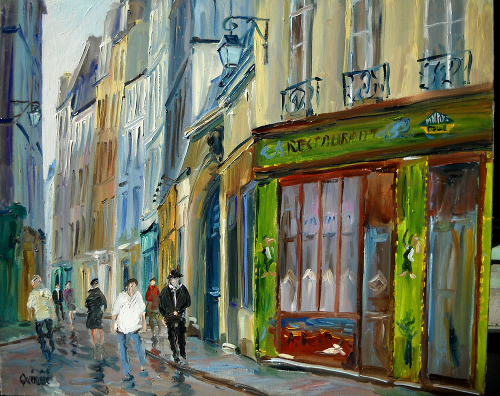 Rue des Rosiers (73×60cm)
