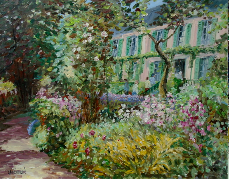 Giverny,la maison de Claude Monet (92x73cm)
